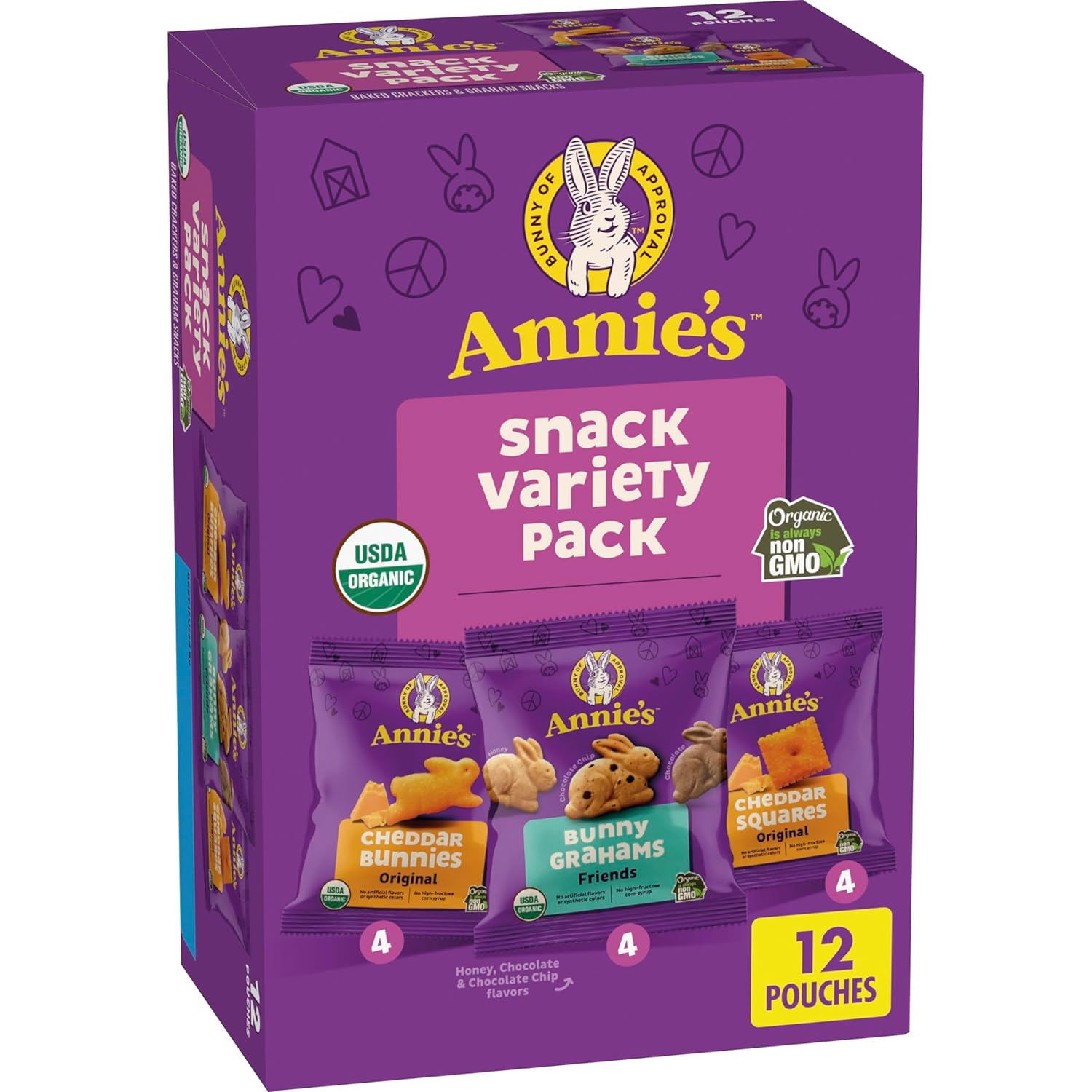 12 individually sealed pouches for grab-and-go convenience