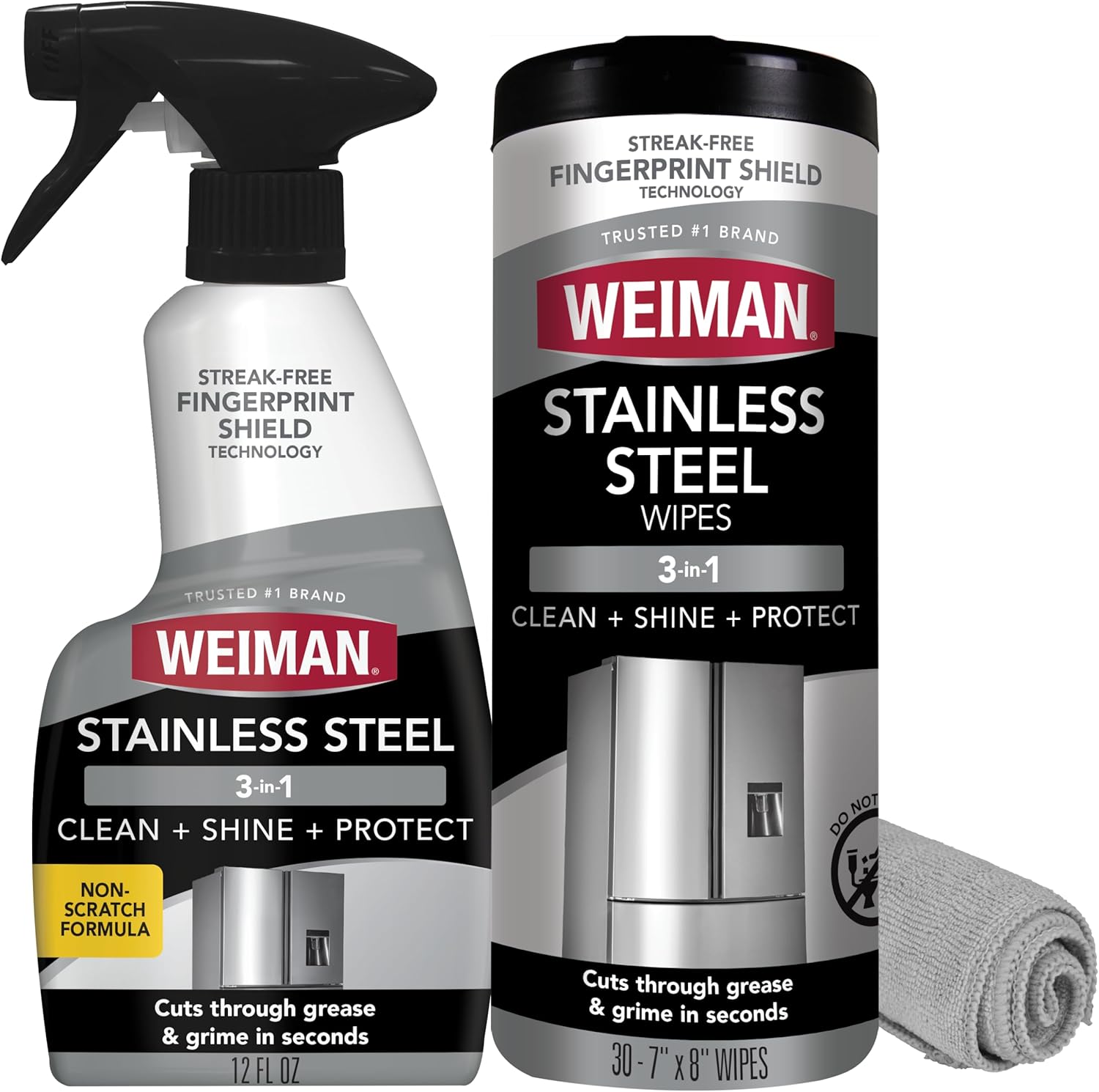 12 oz stainless steel cleaning spray with citrus scent
