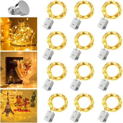 12-pack of 7ft string lights with 20 super-bright leds each (240 leds total)