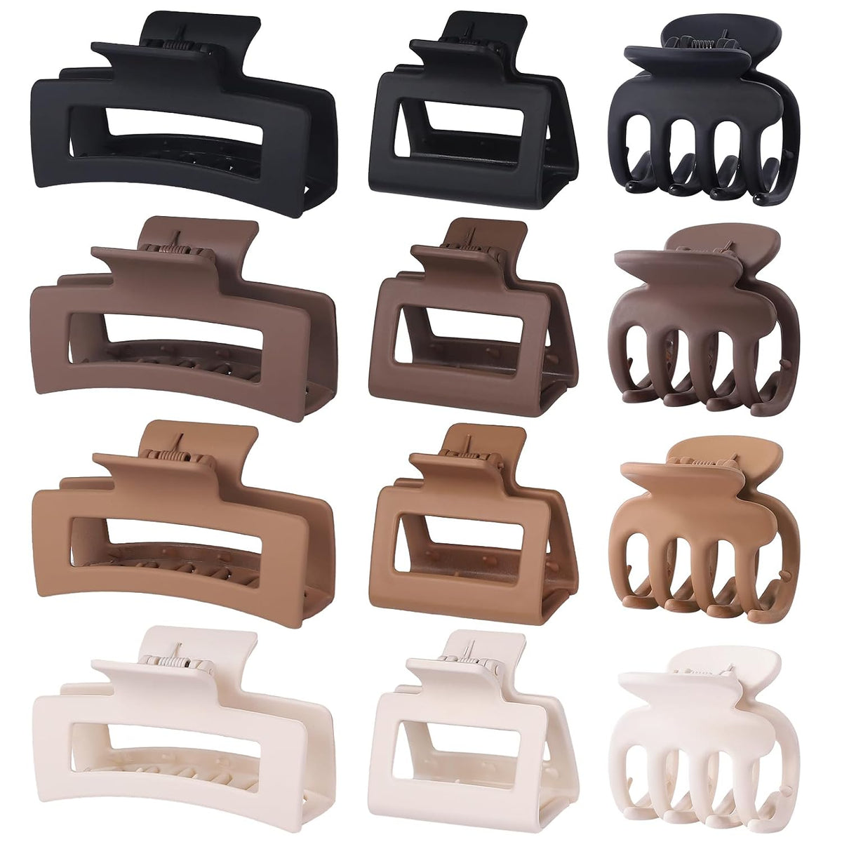 12-piece set comprising 3 styles in 3 sizes (small 1.7x1.8", medium 2x1.8", large 3.5x2")