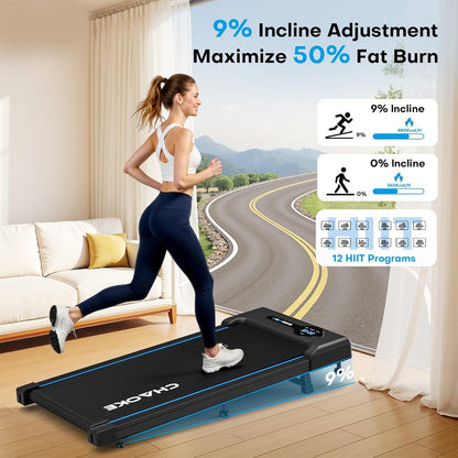 12 preset programs covering endurance, hiit, recovery, and metabolic training, shown on a real-time led display