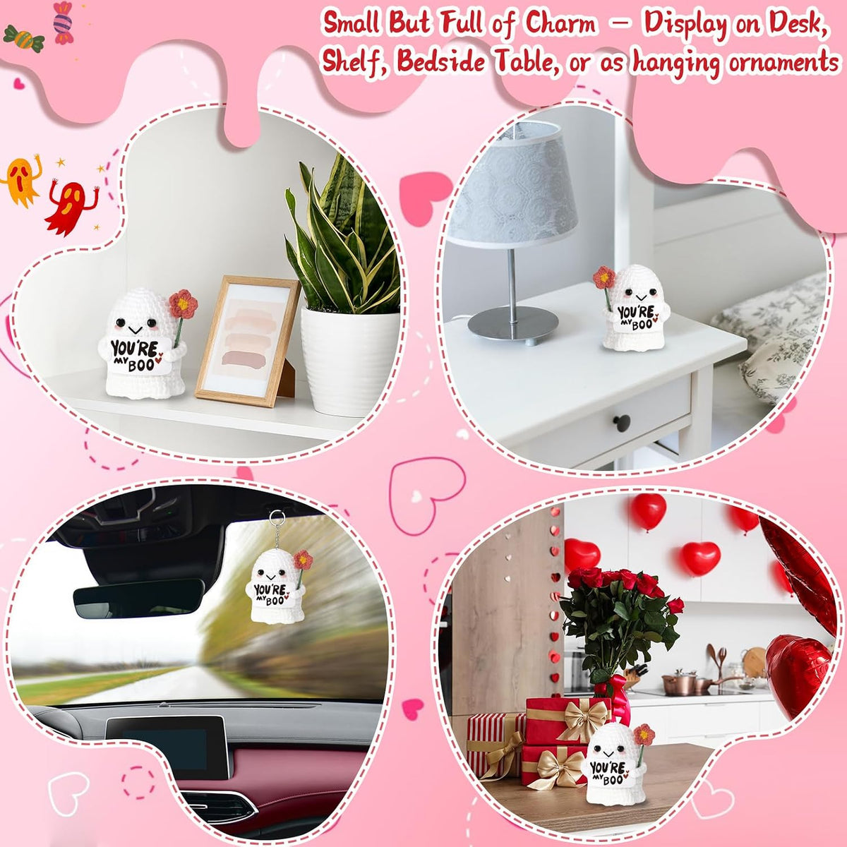 12-variant product line offering different sentiments (forever friend, you are loved, big hug, thanks teacher, santa, etc.)
