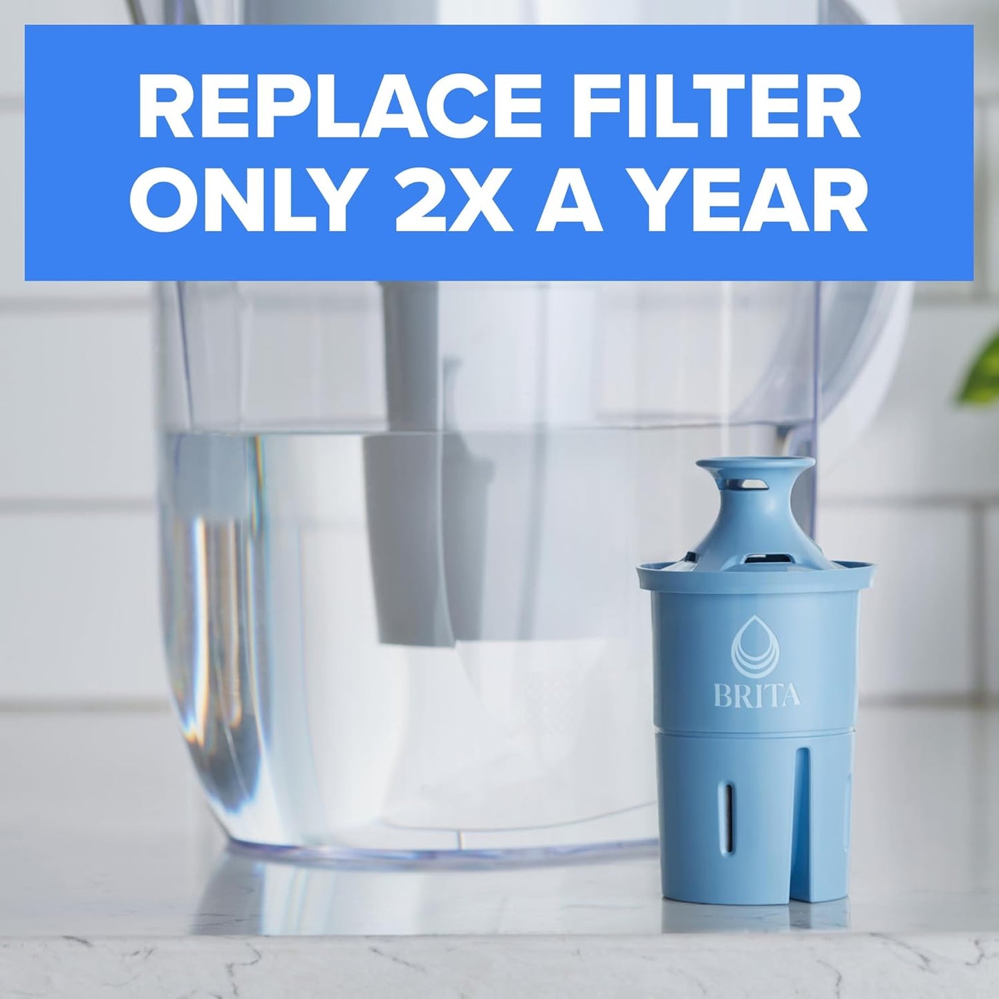 120-gallon filter life (approximately 6 months) reducing replacement frequency