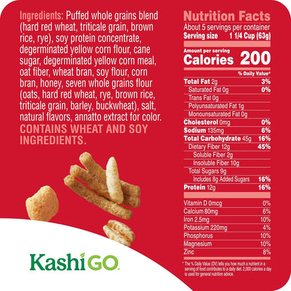 12g dietary fiber per serving