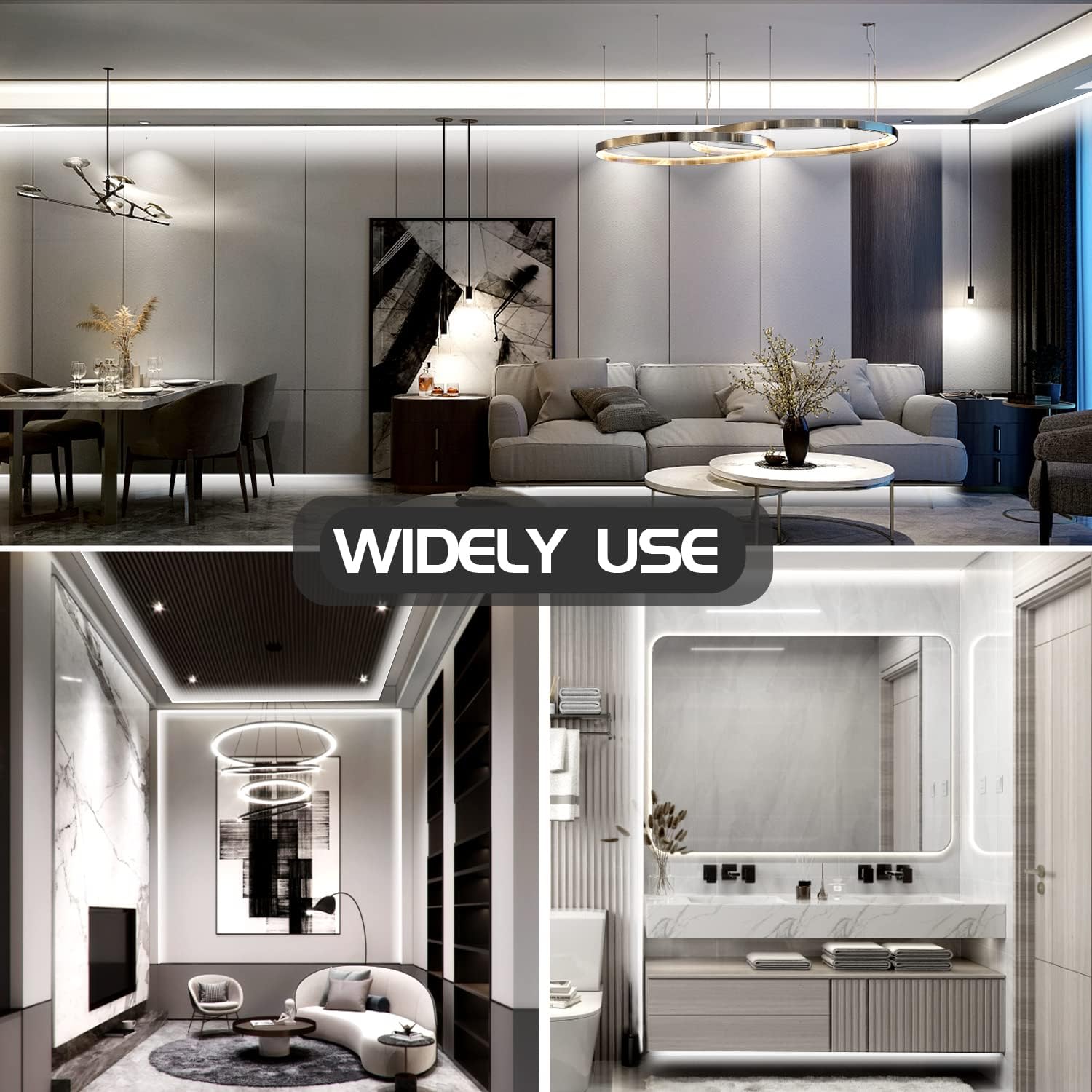 12v dc / 24w low-voltage operation with touchable low-heat output