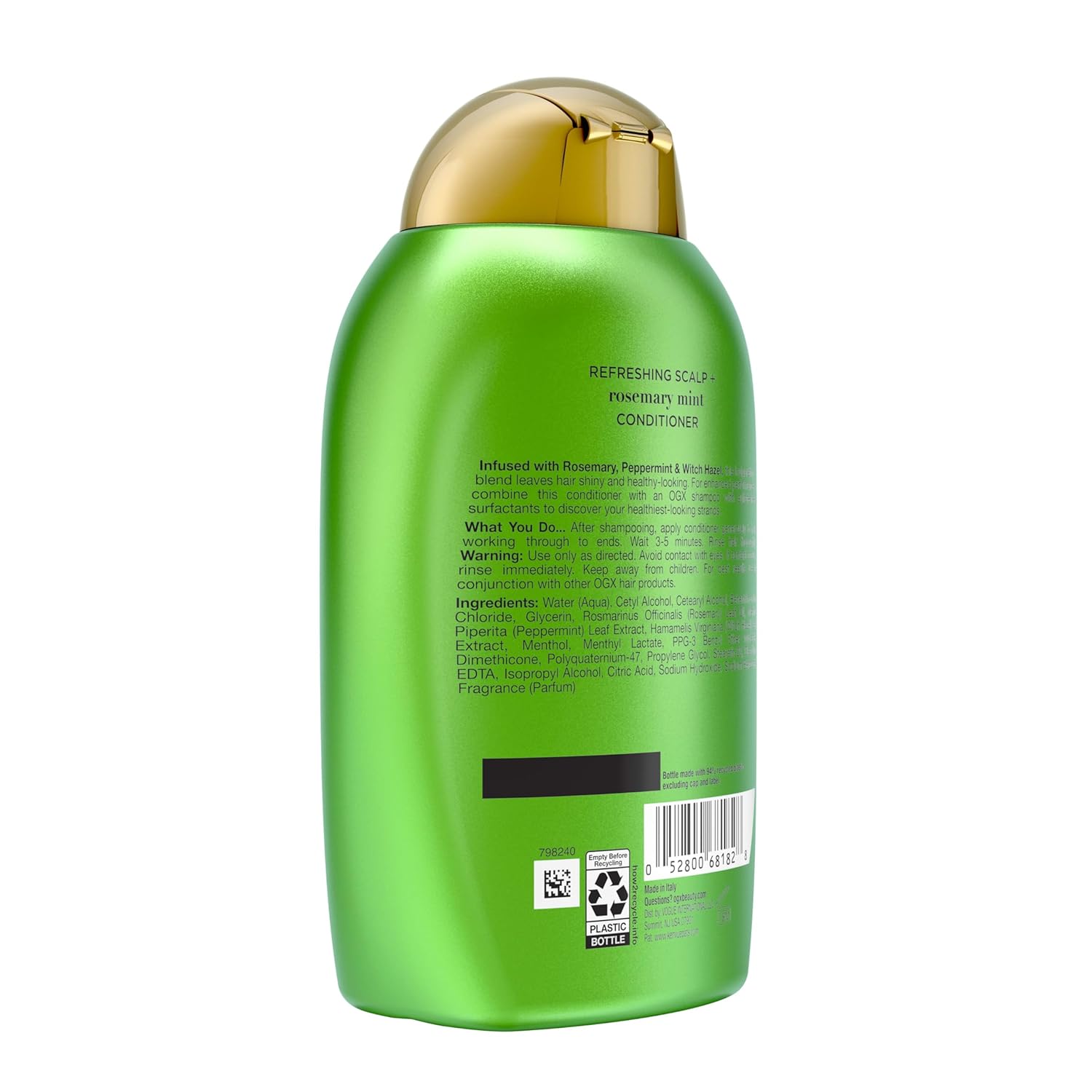 13 fl oz standard size offered as single bottle or value 2-pack, in tea tree mint (old) and rosemary mint (new) scent variations