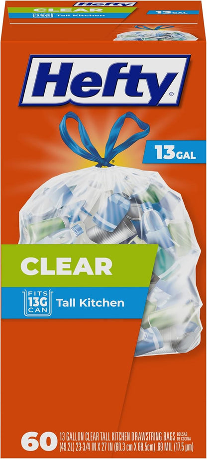 13-gallon (49.2 l) capacity sized to standard kitchen recycling bins