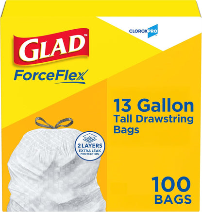 13-gallon capacity sized at approximately 2 ft x 2 ft 3 3/8 in to fit standard tall kitchen cans