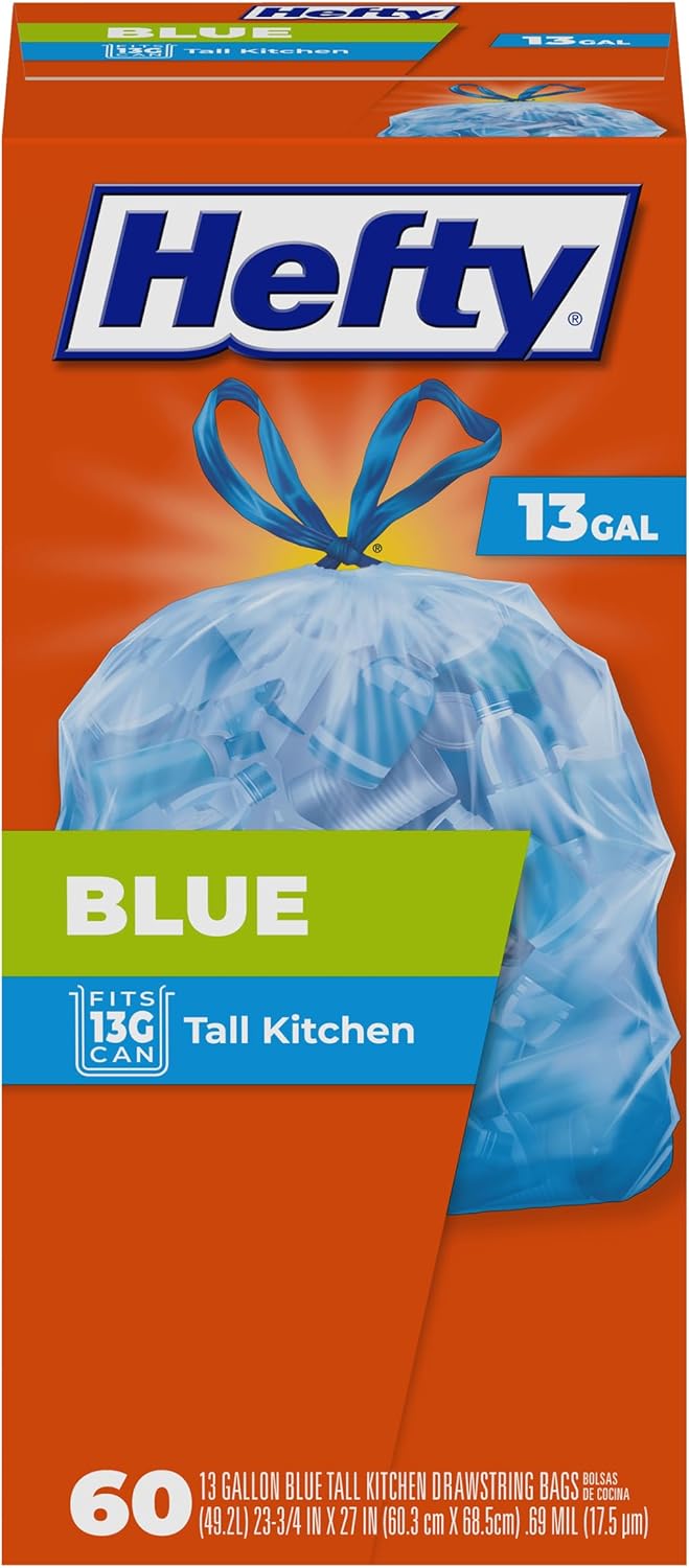13-gallon capacity sized for standard kitchen trash cans