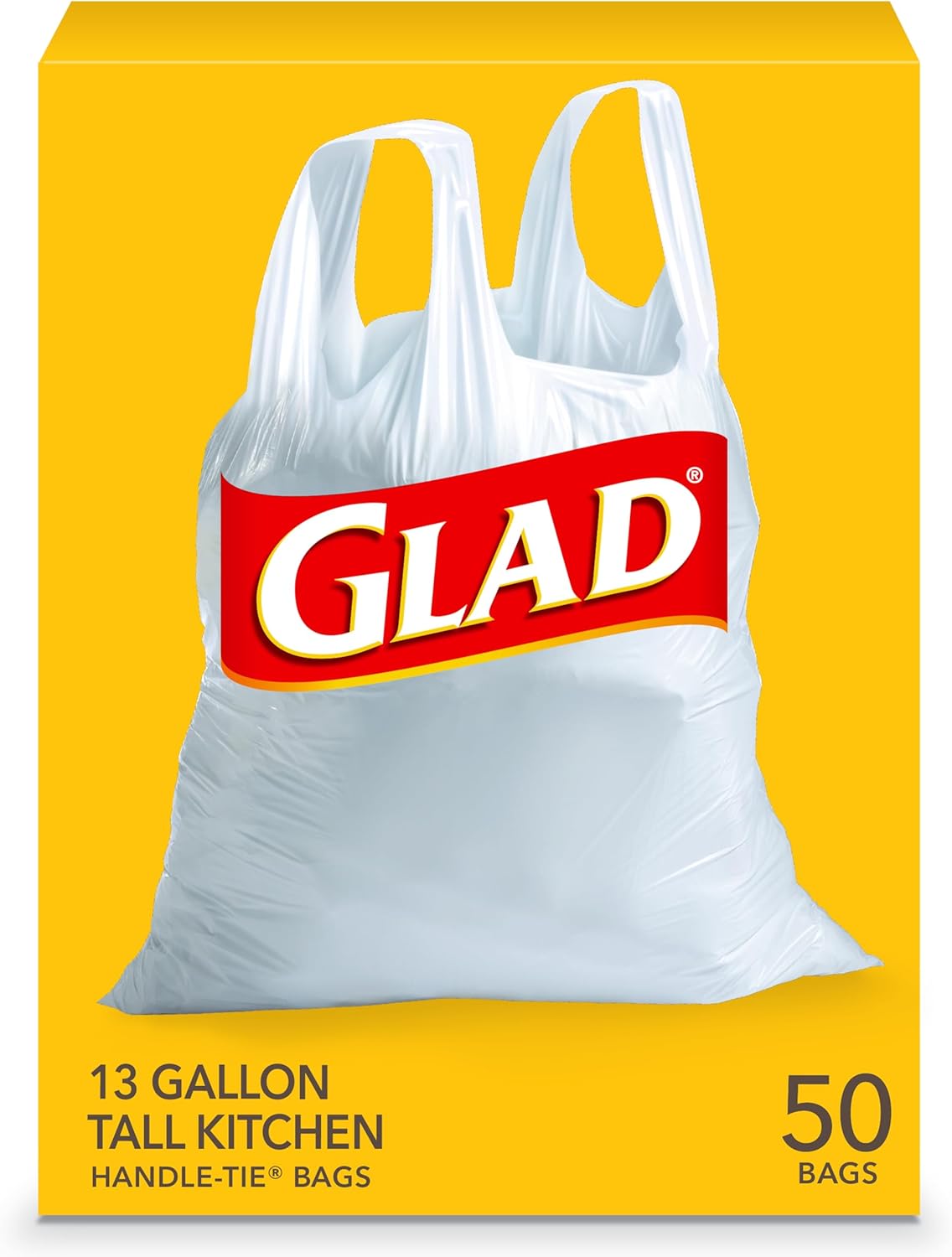 13-gallon capacity sized for standard tall kitchen trash cans