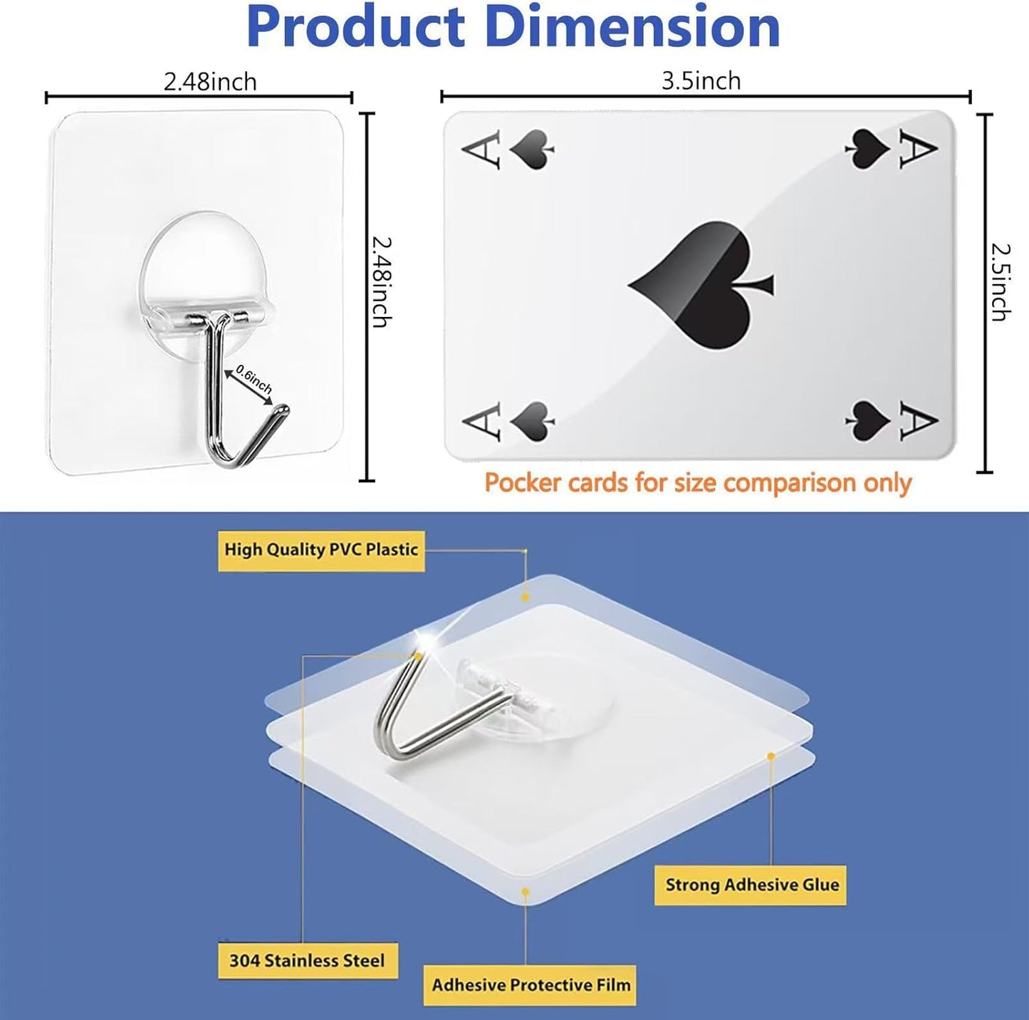 13 lb maximum weight capacity per hook for heavy-duty support