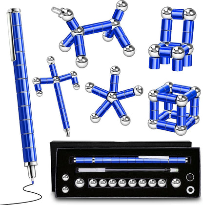 13 precision metal tubes and 12 steel connector balls for magnetic rebuilding