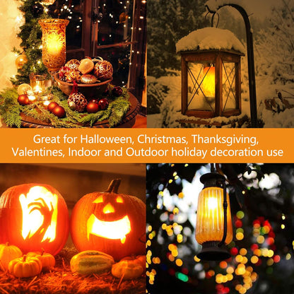 1300k warm orange color temperature producing 400 lumens of flame-colored light