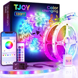 TJOY RGB LED Strip for Kids Room Walls and Ceiling – Music Sync Mood Lighting with Auto Shutoff Timer