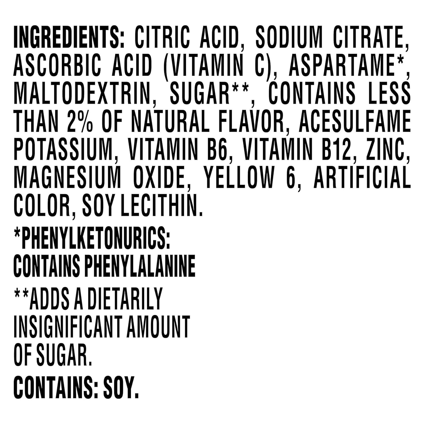 140% daily value of vitamin c per serving