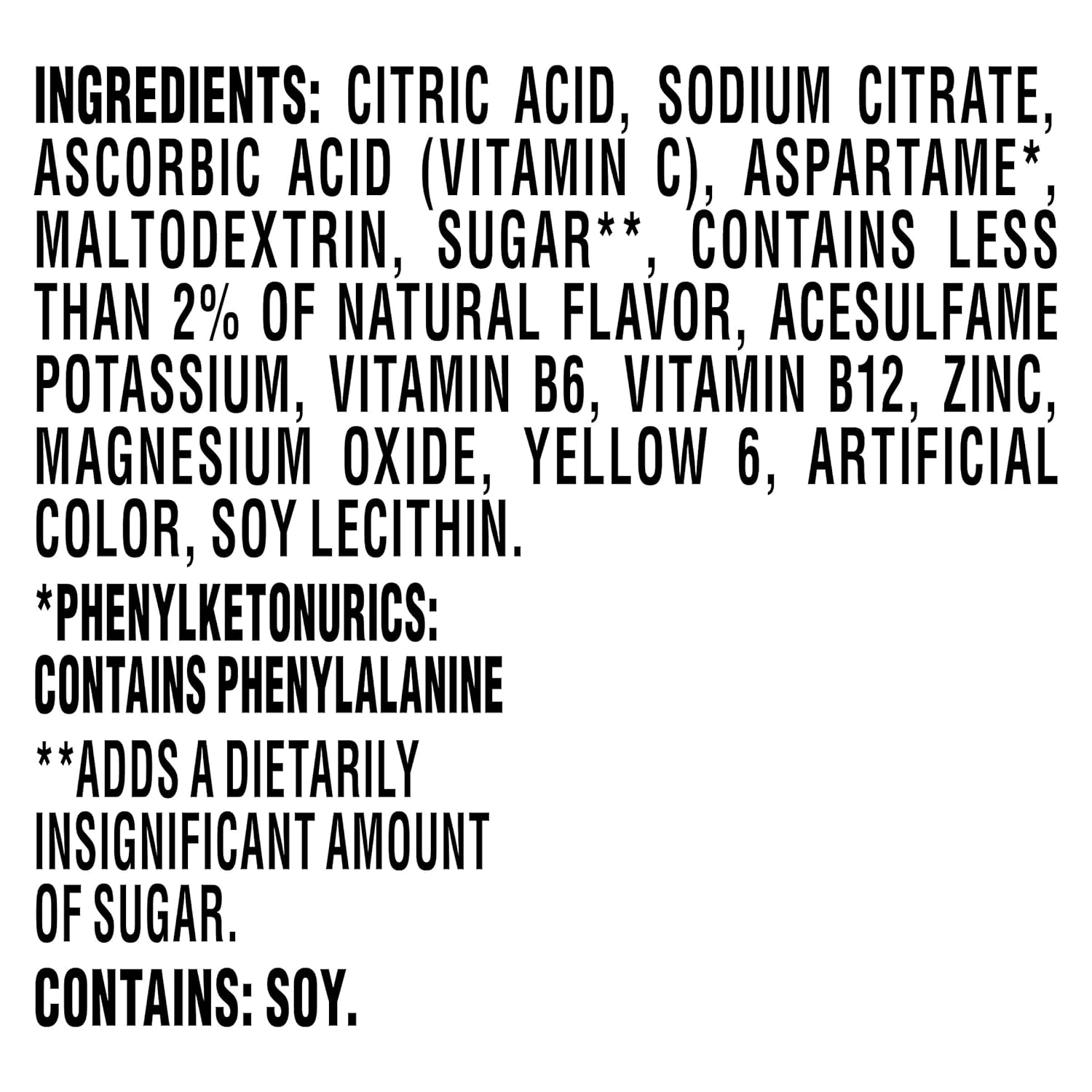 140% daily value of vitamin c per serving