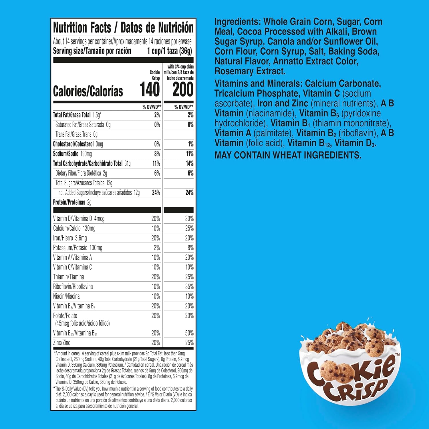 14g whole grain per serving