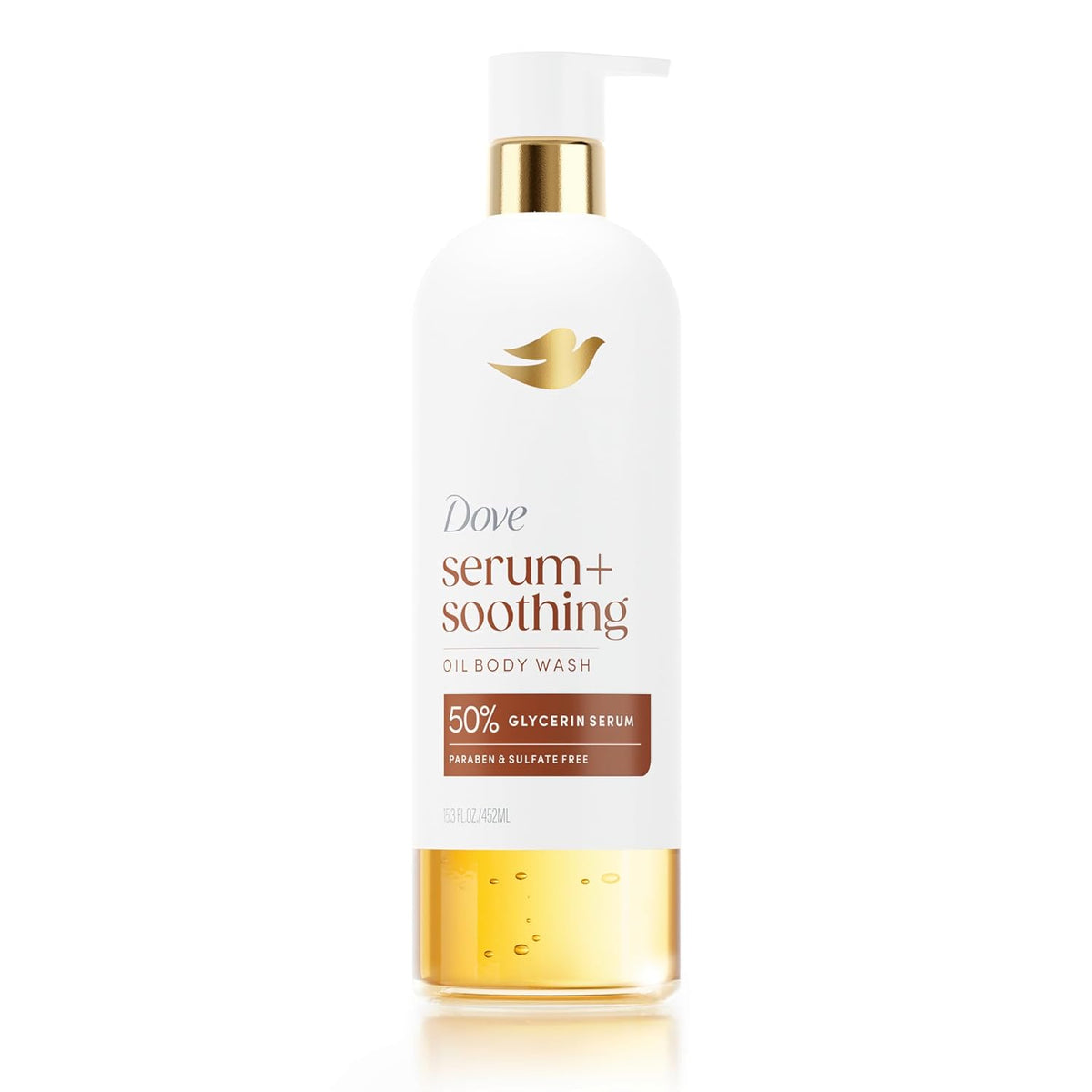15.3 fl oz bottle suitable for all skin types including dry skin