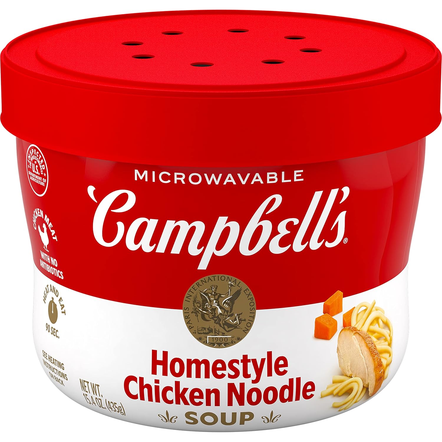 15.4 oz self-contained microwavable bowl with peel-back lid