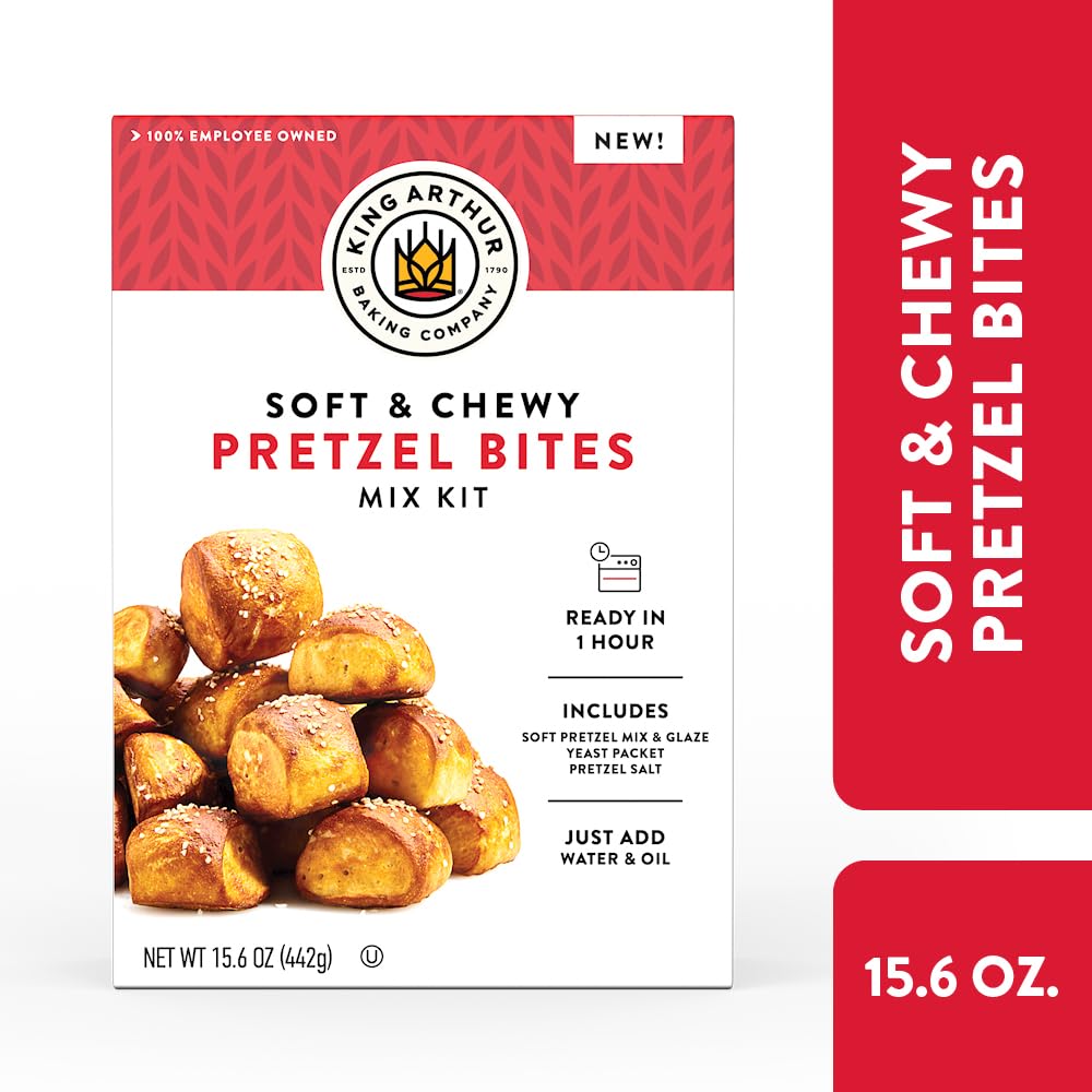15.6 oz package yielding approximately 40 soft and chewy pretzel bites