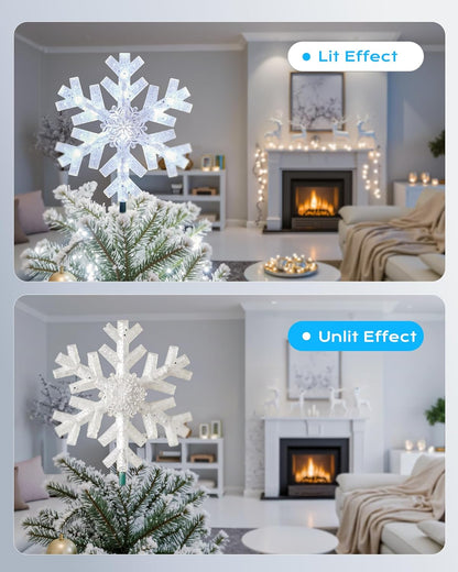 15 built-in replaceable clear cool white light bulbs