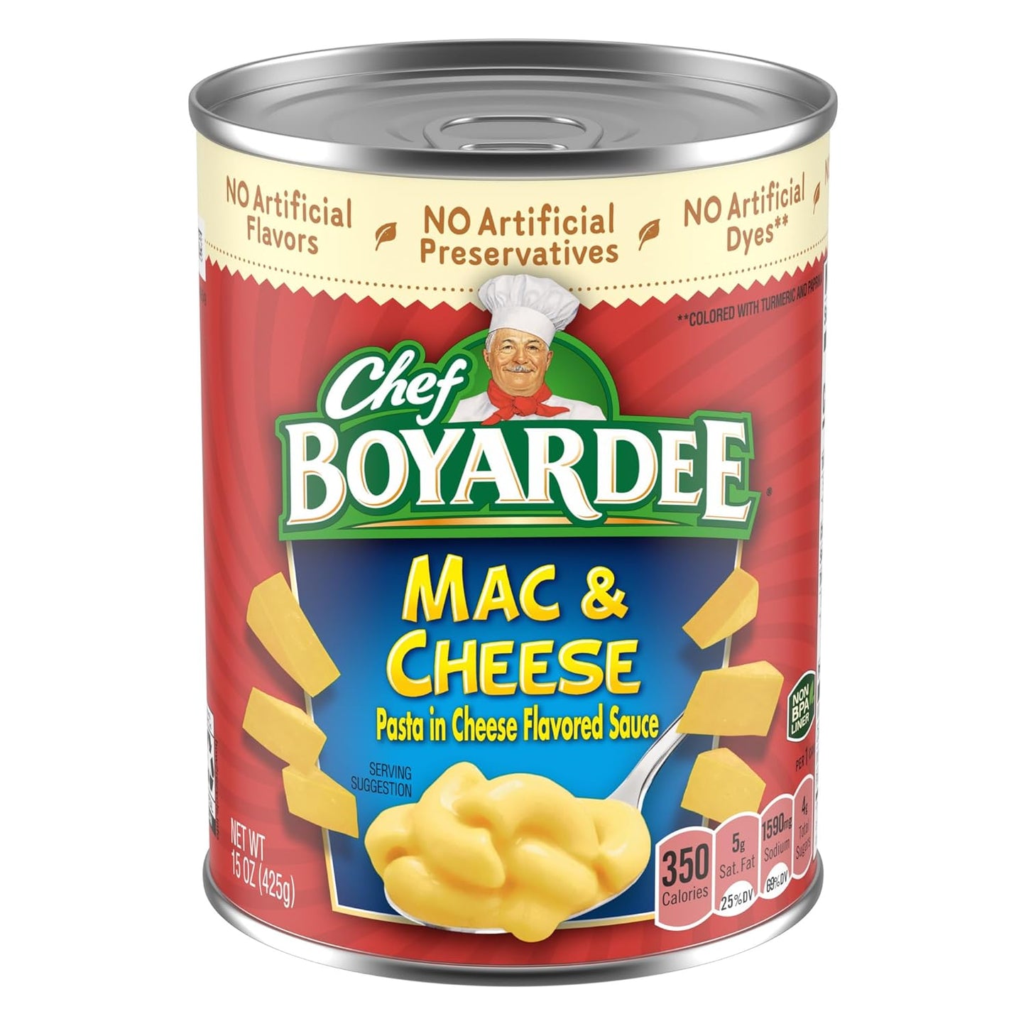 15 oz easy-open can containing 2 servings
