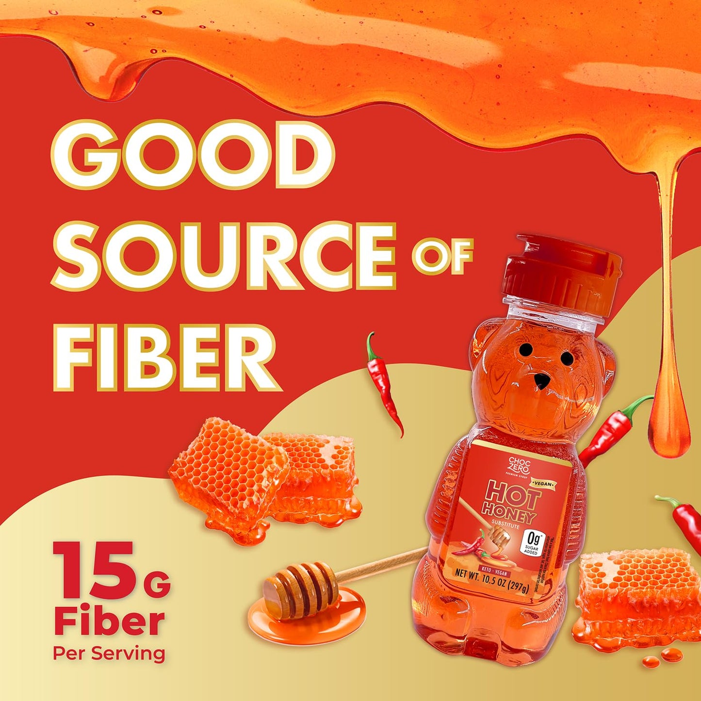 15g of dietary fiber per serving for added nutritional value