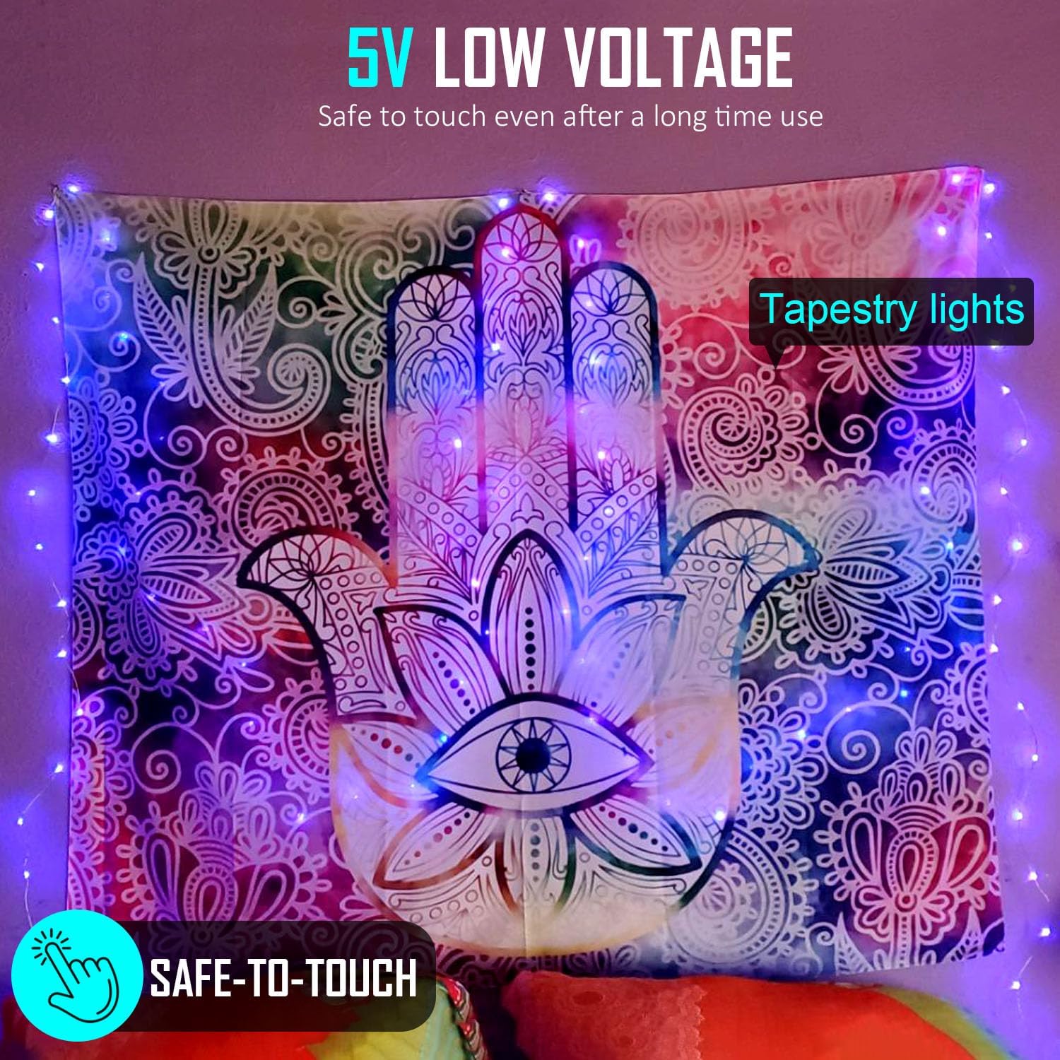 16-color changing technology with voltage stabilization for consistent, flicker-free color output