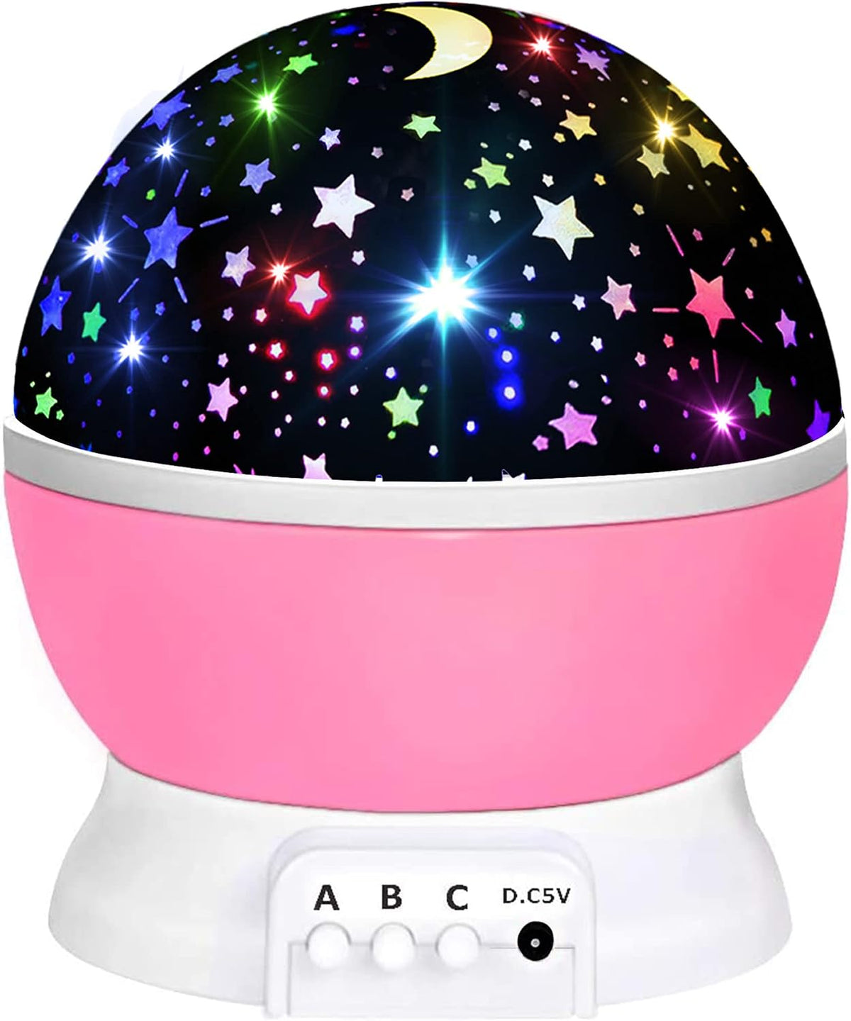 16 color combinations with 360° rotating projection