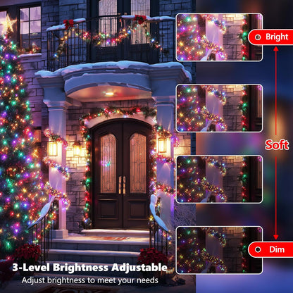 16 solid colors plus preset festive color combinations (red-green, white-blue, orange-purple, patriotic)
