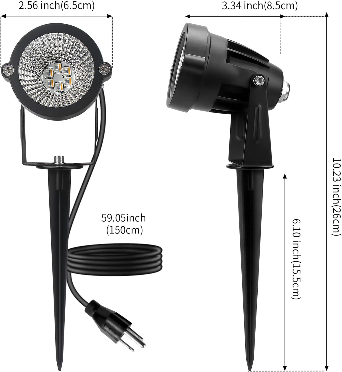 LumenGlow RGBW Yard Spotlight for Pool Deck Gazebo and Patio Gatherings, 12W 16 Color LED Landscape Light 4 Pack IP65 with RF Remote