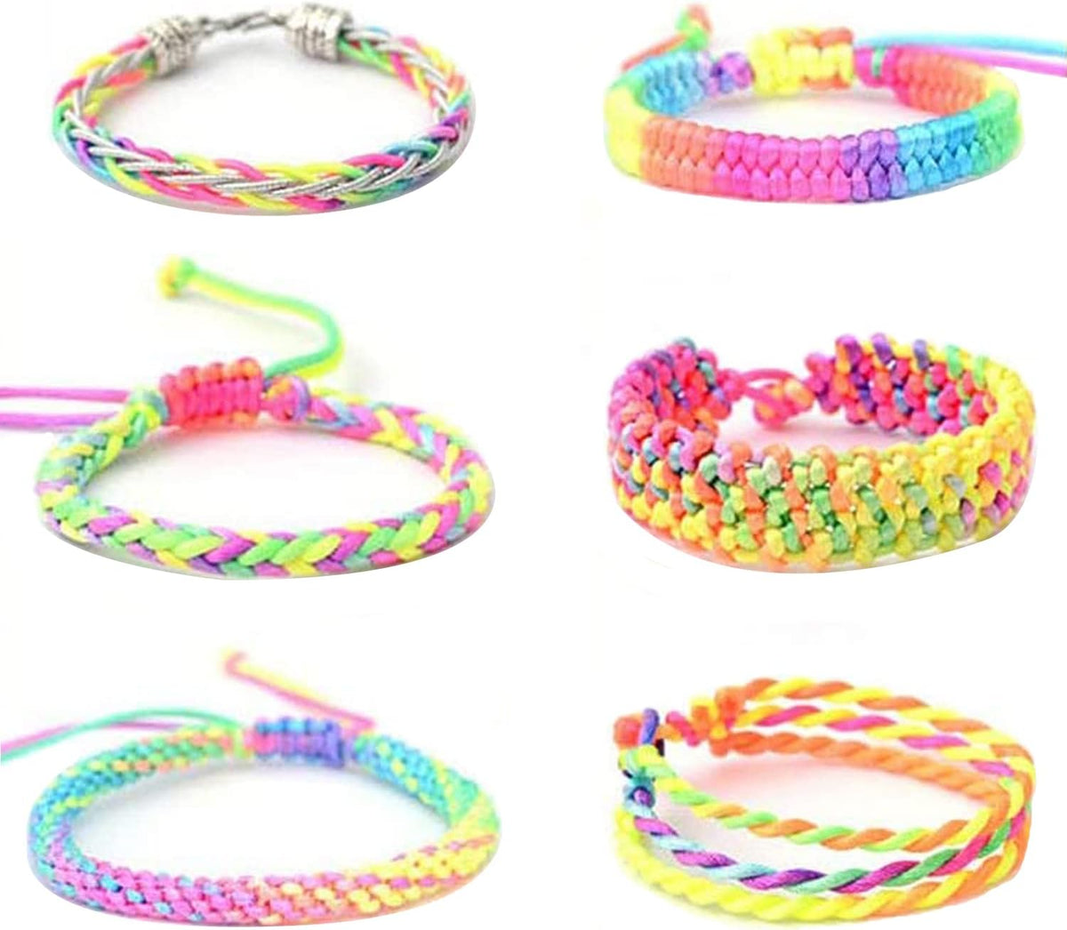 Pastel and Bright Beading Cord for Cozy Craft Corner Decor, 1mm Stretchy Rainbow Elastic String
