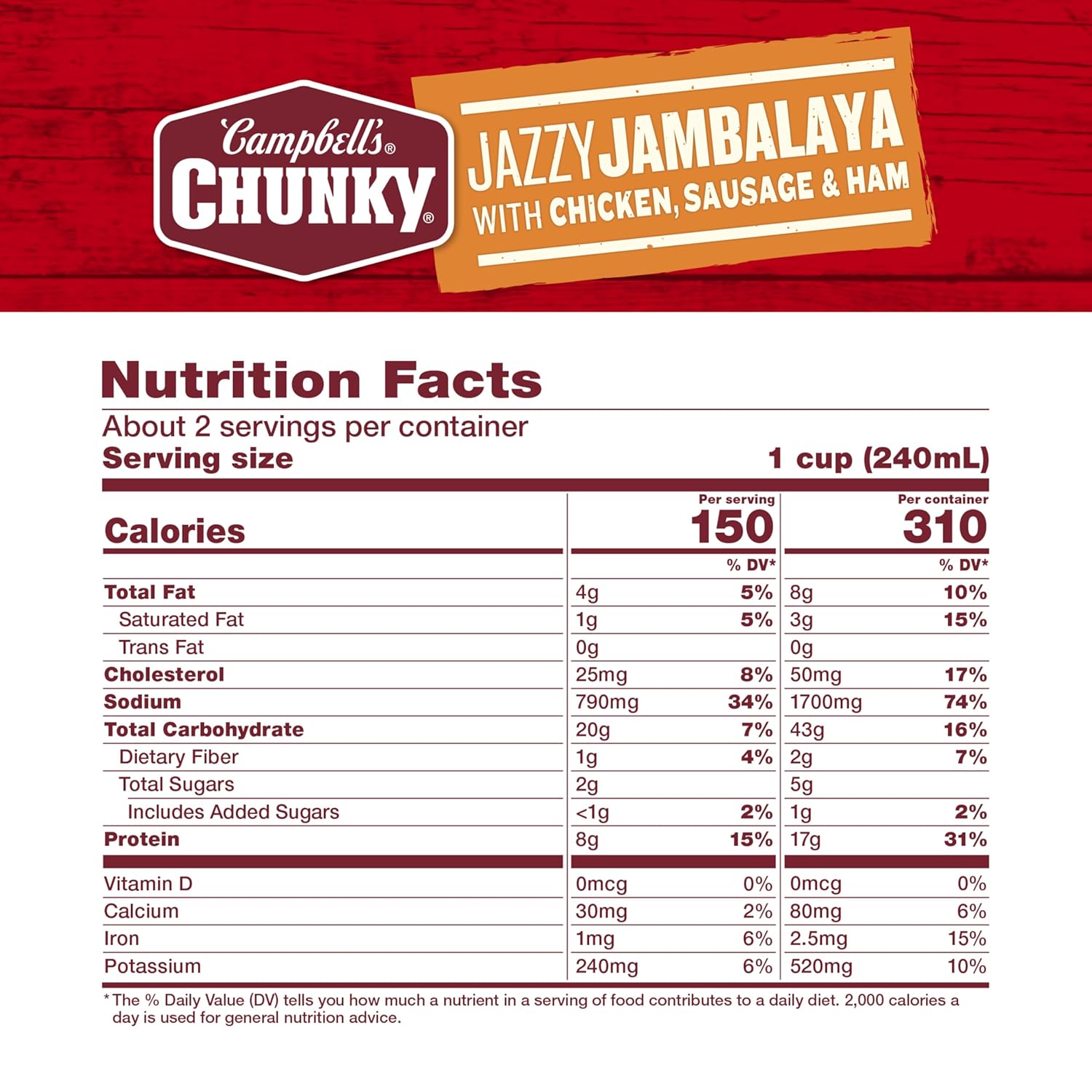 17 grams of protein per serving