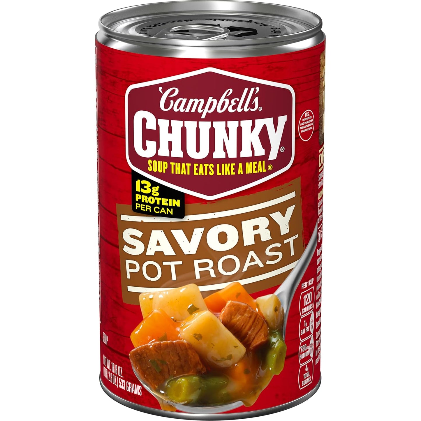 18.8 oz single-serve can sized for a full meal