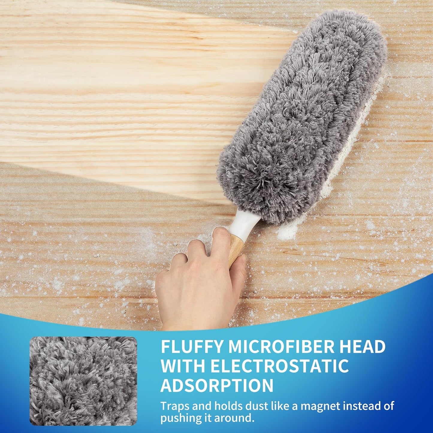 18.9-inch reach for ceiling fans, shelves, and blinds