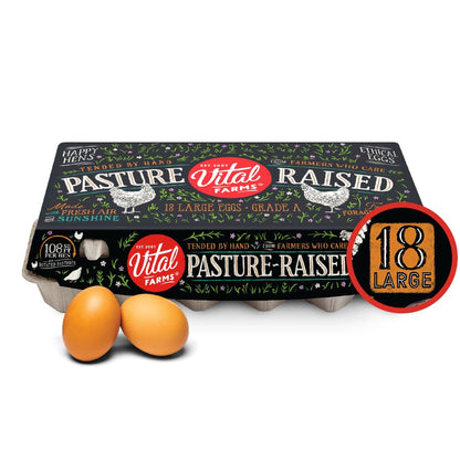 18-count carton of large eggs