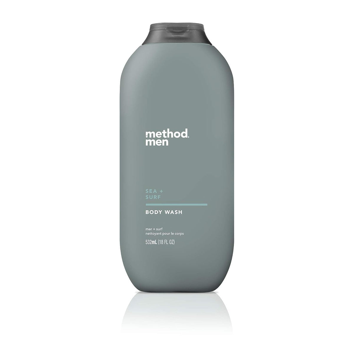 18 fl oz bottle with 80% recycled plastic (pcr), cap excluded