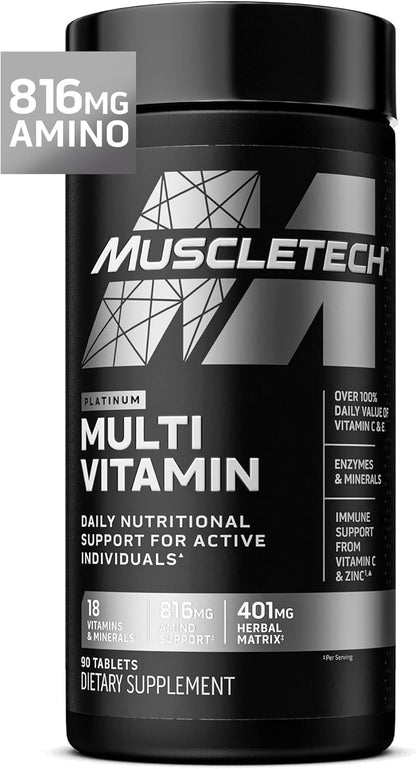18 vitamins and minerals including full daily requirements of a, c, e, b6, b12