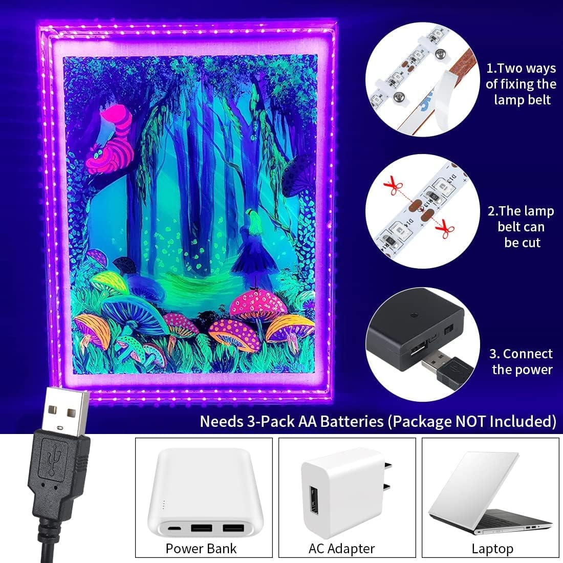 180° emitting angle with foldable, flexible pcb