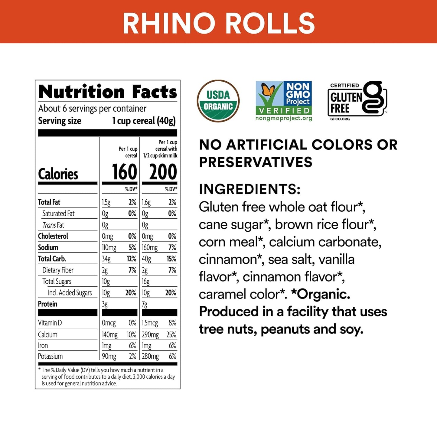 18g whole grains per 40g serving