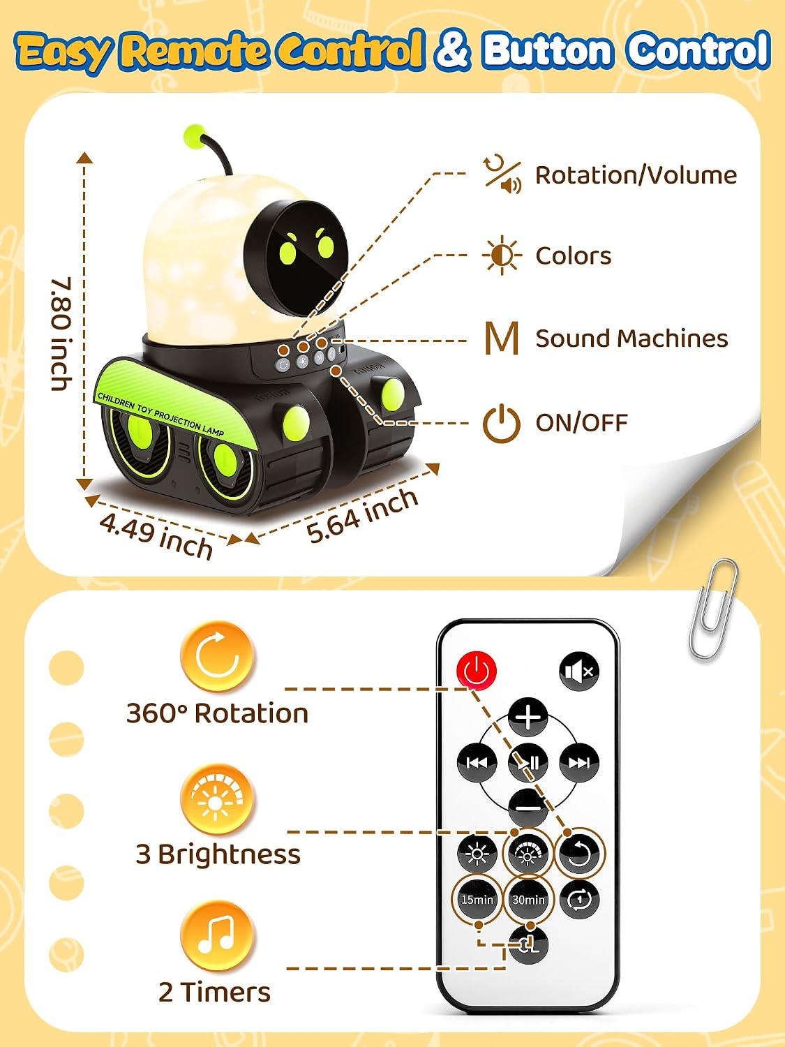 Montessori Toddler Sleep Projector – Rechargeable Calm Companion for Nursery Bedtime, Storytime, and Quiet Time