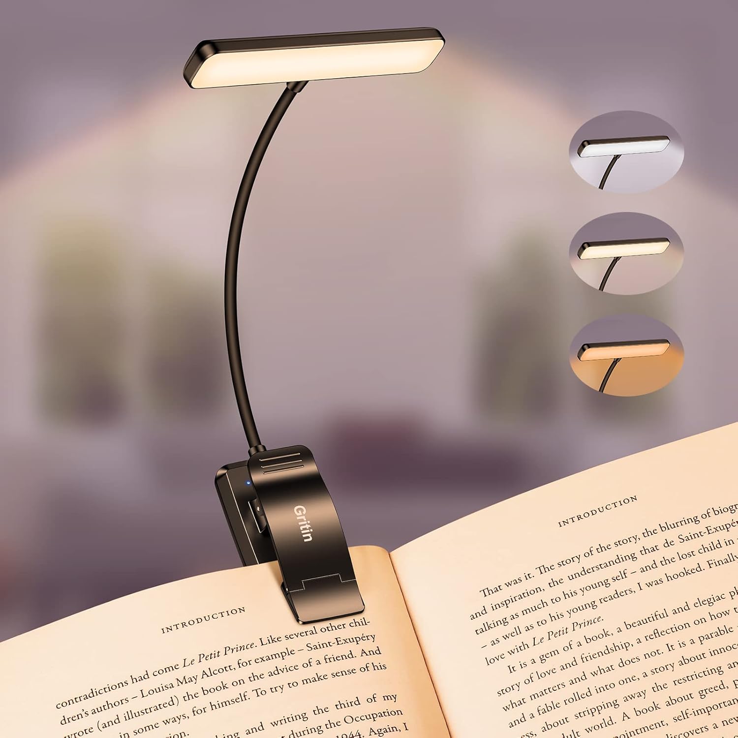 19 led horizontal head with abs lampshade for wide, even, non-disturbing illumination