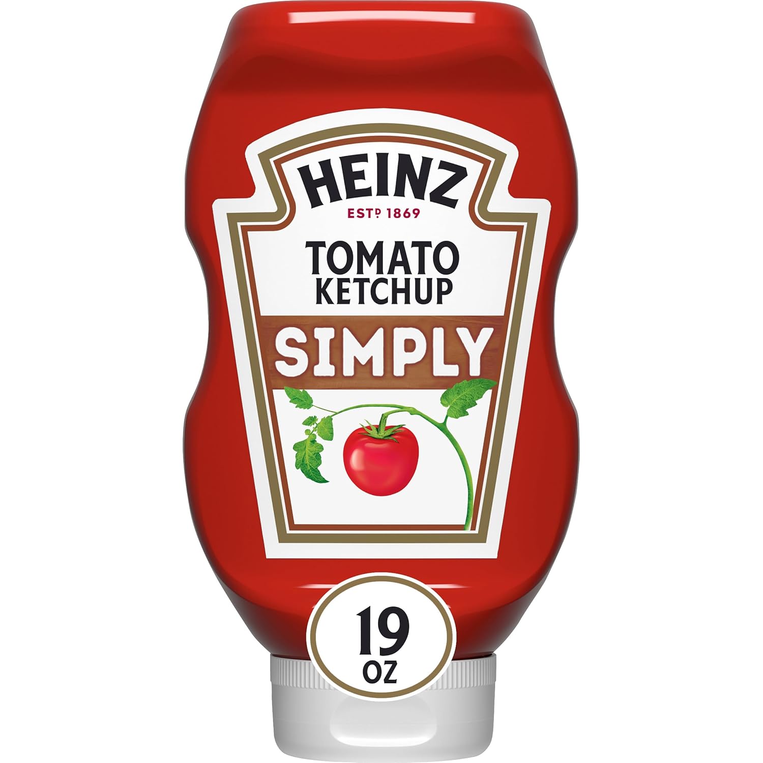 19 oz easy-squeeze plastic bottle with resealable cap