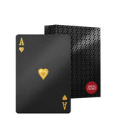 BIERDORF Waterproof Poker Cards for Minimalist Entertaining, Sleek Black Deck for Uncluttered Spaces