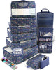 08 Navy Flower - 10 Set