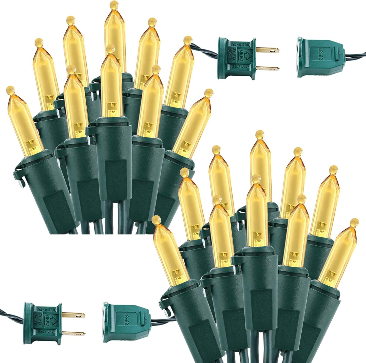2-pack of 33ft string lights with 100 leds each (200 led size also available)