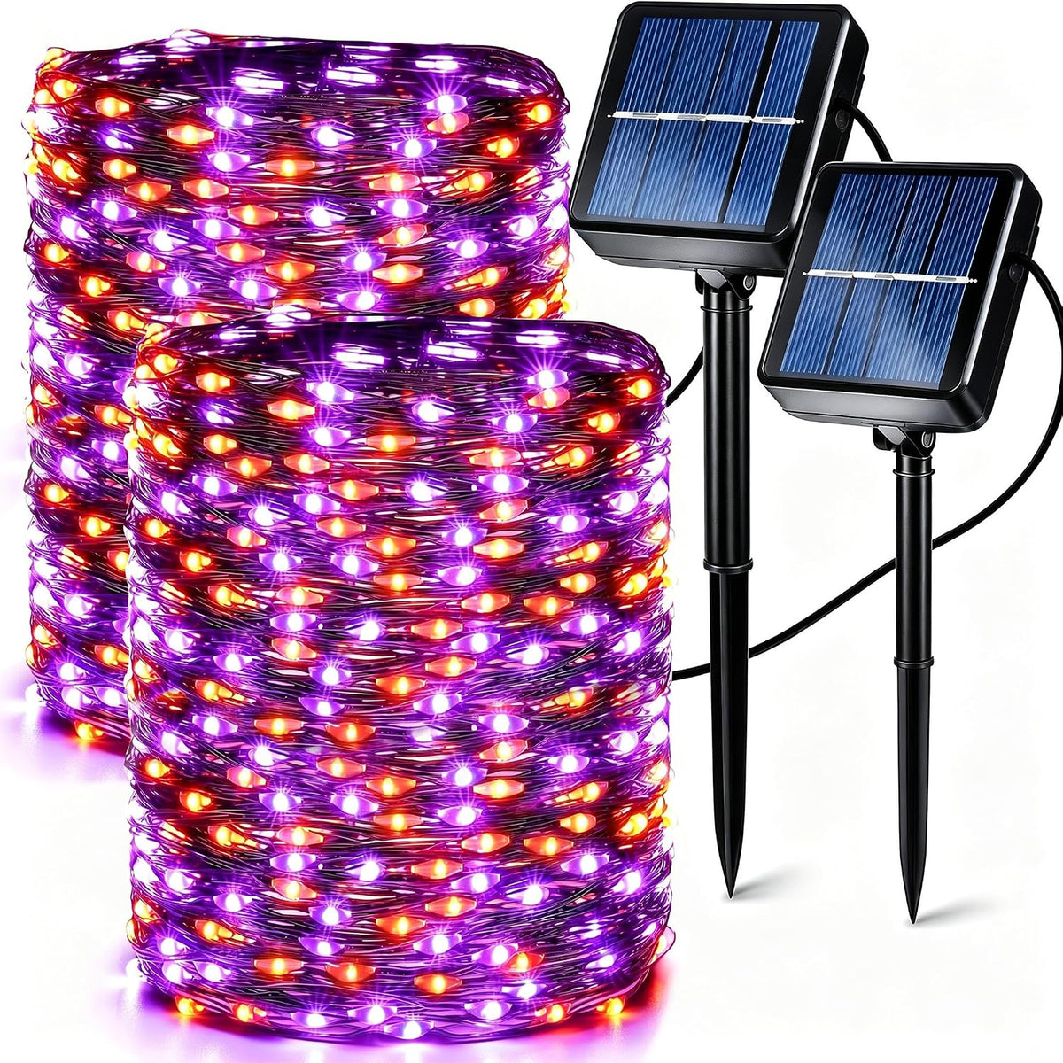 2-pack total of 240 leds (120 per strand) spanning 78.74 feet