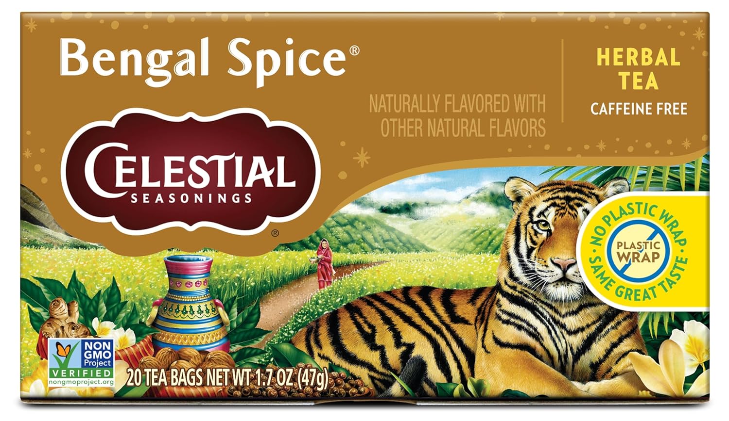 20-count teabag box sold in a pack of 6 (120 bags total) for long-lasting pantry stock