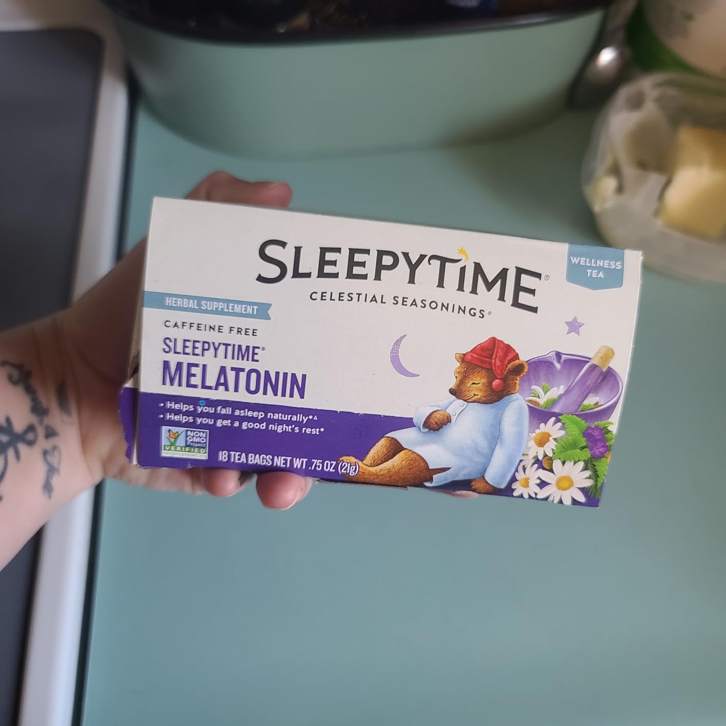 20-count teabags per box (18-count for probiotics, melatonin, and biotin beauty rest variants), available in single, 2-pack, 5-pack, and 6-pack bundles