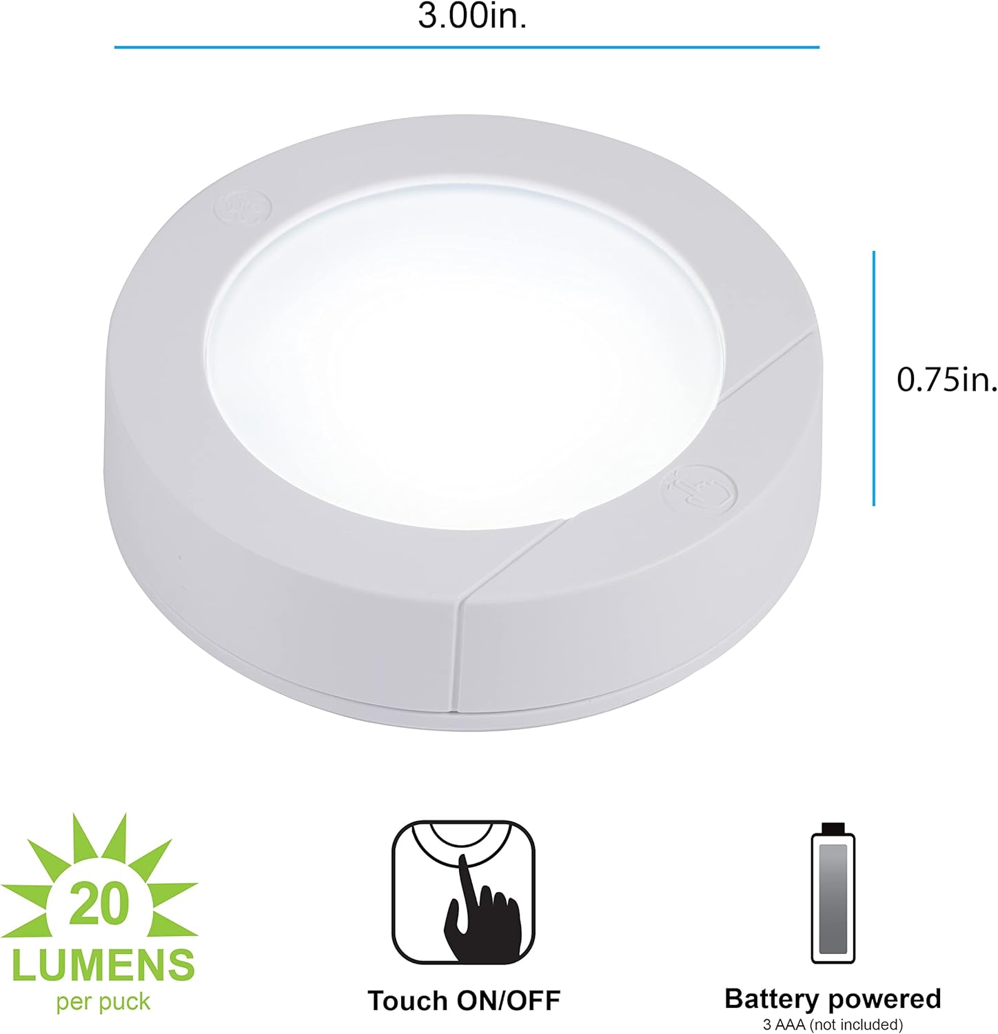 20-lumen cool-white long-life led with no bulb replacement